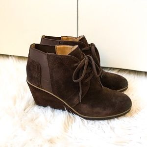 Franco Sarto wedge bootie